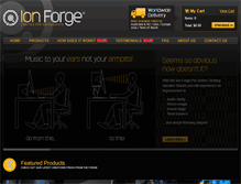 Tablet Screenshot of ionforgeonline.com